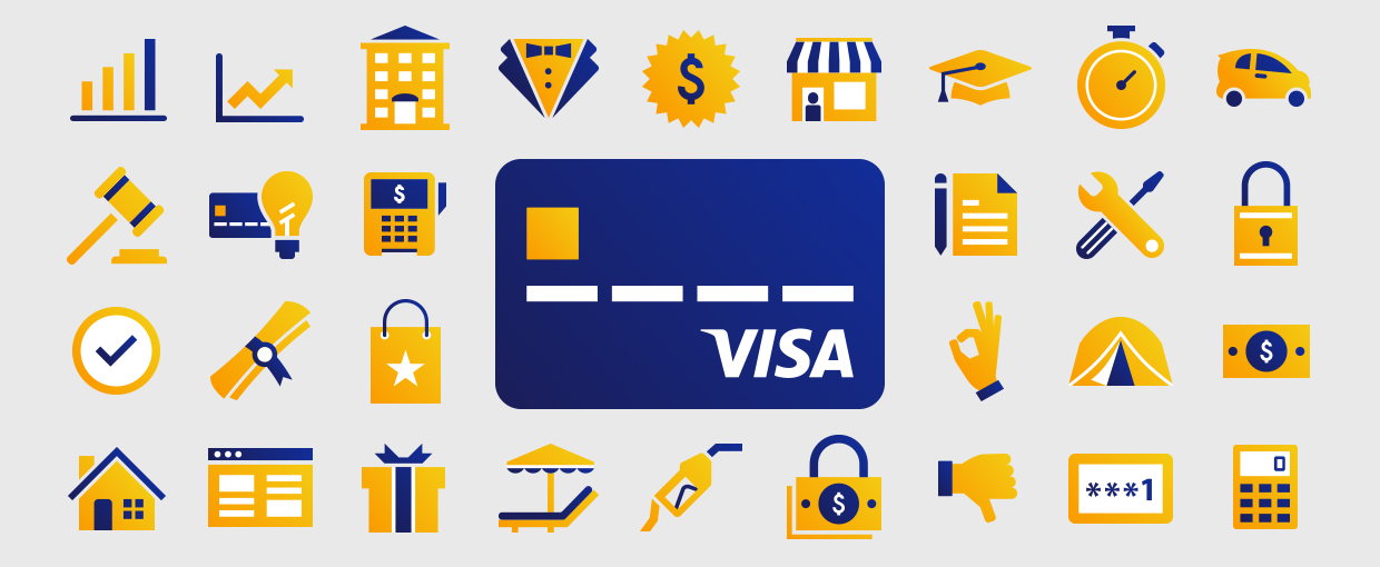 Visa Illustrated Icons