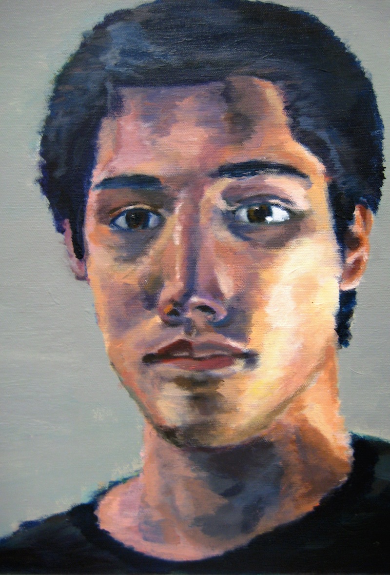 Self portrait, arcylic on canvas, 2010